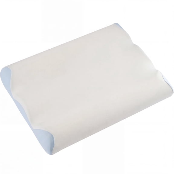 EDX Ergonomic Contour Memory Foam Pillow for Neck & Shoulder Pain Relief, Slow Rebound Cervical Support, Cooling Washable Cover, Medium Firm