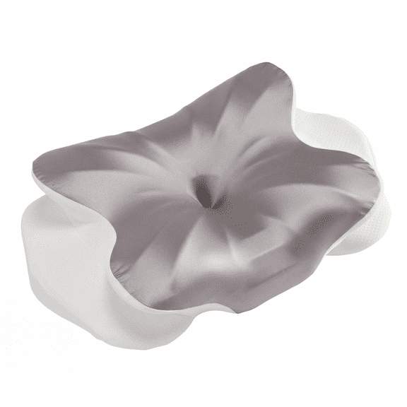 EDX Ergonomic Contoured Memory Foam Pillow, Cervical Support Pillow with Dual Height Design & Arm Grooves, Breathable Removable Cover, Suitable for Side, Back & Stomach Sleepers, Queen Size