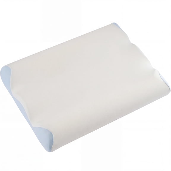 EDX Ergonomic Contour Memory Foam Pillow for Neck & Shoulder Pain Relief, Slow Rebound Cervical Support, Cooling Washable Cover, Medium Firm