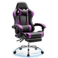 thumbnail image 1 of EDX Ergonomic Gaming Chair High Back Office Chair with Lumbar Support and Adjustable Armrests Swivel Racing Chair, Black and Purple, 1 of 9