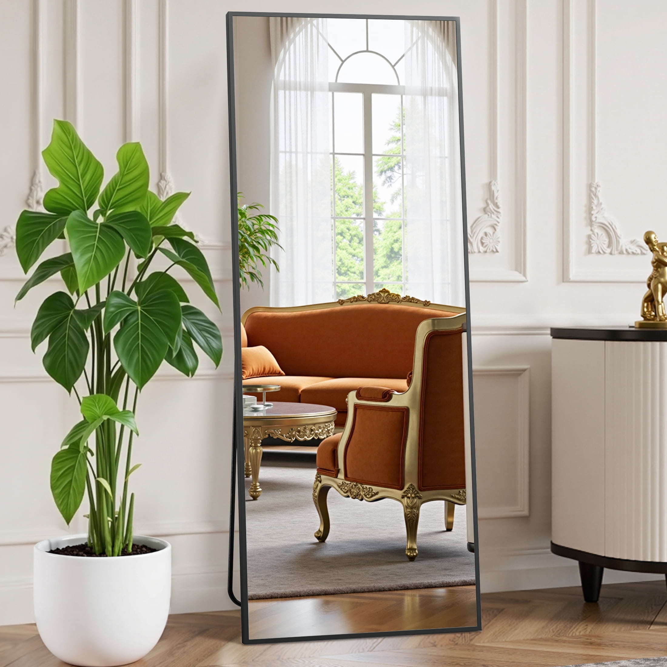 ACME Furniture　AR MIRROR Lサイズ A8010123 - ACCENT FLOOR MIRROR - ANTIQUE SILVER – Serra