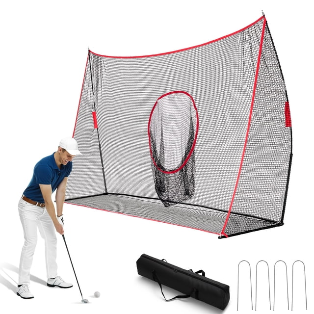 EDX Golf Practice Driving Range Net with Target Holes, 10x7 ft or 7x7 ...