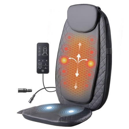 EDX Full Body Massage Mat with Heat, Electric Massager Pad for Back Pain Relief, Portable full body massager with Vibration,Gift