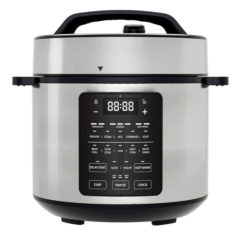 6 Qt. Stainless Steel Electric Pressure Cooker with 17-in-1 Multi-Functions 6 Qt. Stainless Steel Electric Pressure Cooker with 17-in-1 Multi-Functions