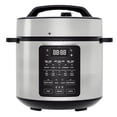 thumbnail image 1 of EDX 6 Quart 7-in-1 Electric Pressure Cooker with Multi-Function Features and Stainless Steel Pot, Silver, 1 of 10