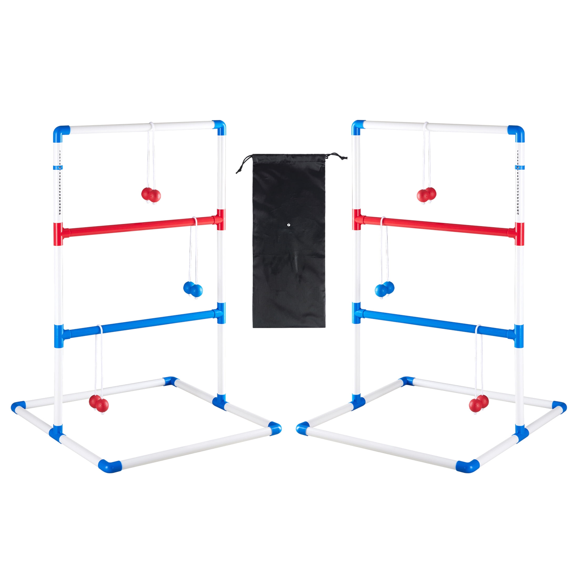 EDX Ladder Ball, Toss Game Set with Balls, Ladderball Tossing & Golf Tossing Games for Yard, Outdoor Lawn Fun Game for Family, with 6 Bolas, Score Trackers & Carry Bag.
