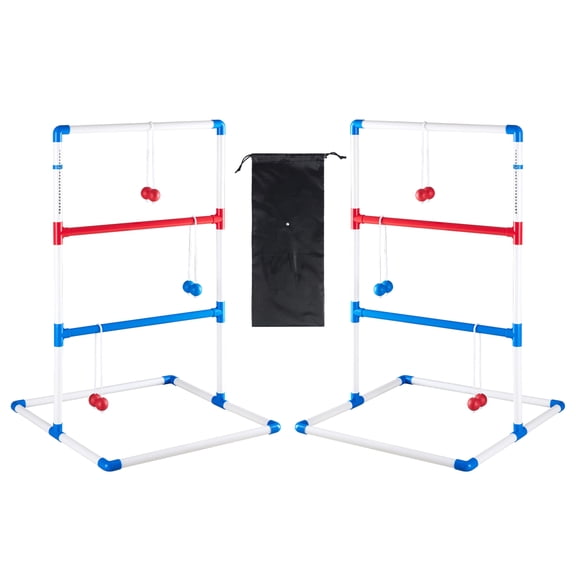 EDX Ladder Ball, Toss Game Set with Balls, Ladderball Tossing & Golf Tossing Games for Yard, Outdoor Lawn Fun Game for Family, with 6 Bolas, Score Trackers & Carry Bag.