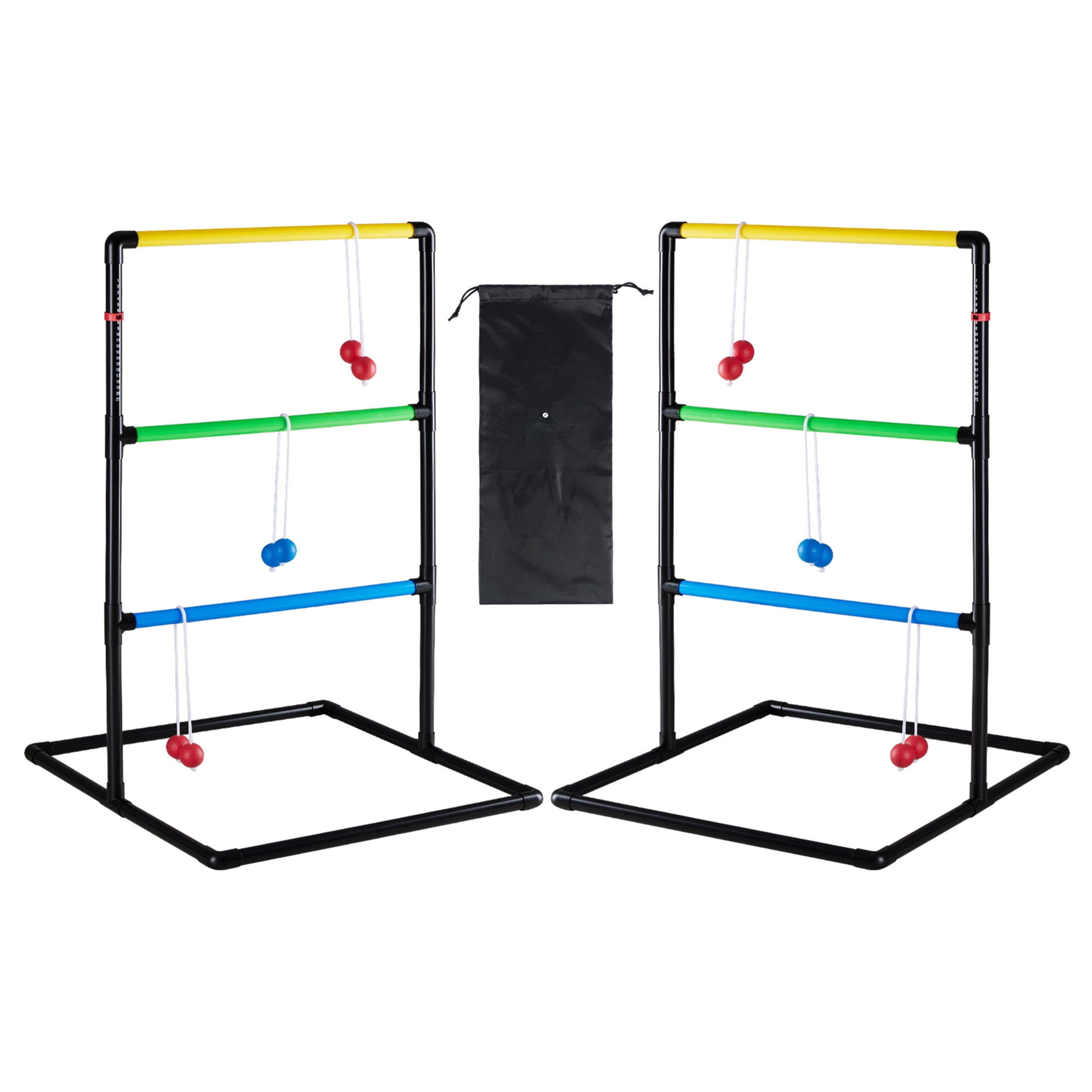 EDX Ladder Ball, Toss Game Set with Balls, Ladderball Tossing & Golf Tossing Games for Yard, Outdoor Lawn Fun Game for Family, with 6 Bolas, Score Trackers & Carry Bag.
