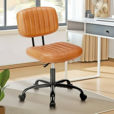 EDX Low Back Lumbar Support and Height Adjustment Office Desk Chair, Brown