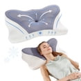 thumbnail image 1 of edx Queen Size Cervical Contour Pillow Effective Pain Relief Cooling Pillow for Neck Support, Ergonomic Contour Memory Foam Bed Pillow for Side Back Stomach Sleepers, Dark Gray, 1 of 8