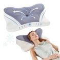 thumbnail image 1 of edx Queen Size Cervical Neck Pillow Effective Pain Relief Cooling Pillow for Neck Support, Ergonomic Contour Memory Foam Bed Pillow for Side Back Stomach Sleepers, Dark Gray, 1 of 8