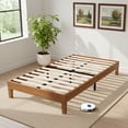 thumbnail image 1 of EDX Naturalista Classic Solid Wood Platform Bed, Sleek and Sturdy Minimalist Bed Frame, Twin, 1 of 8