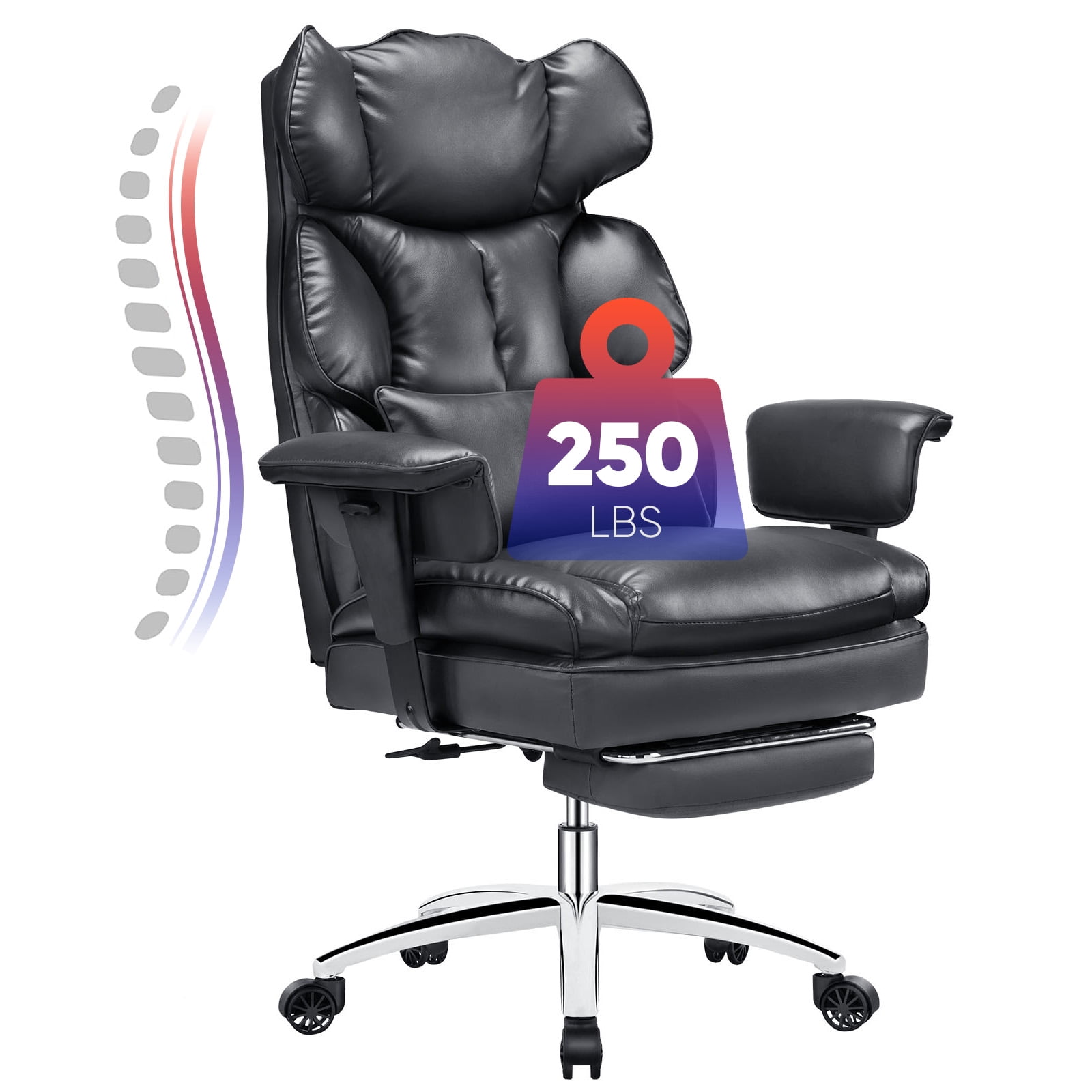 Ergolux Stanford High Back Padded Office Chair Ergolux Columbia