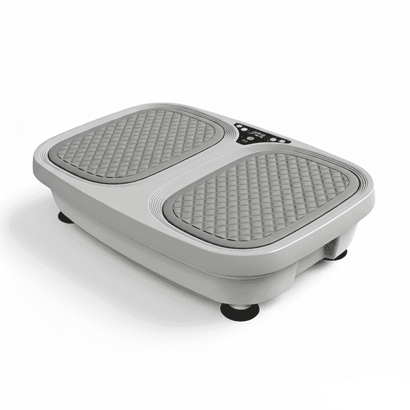 EDX Vibration Plate Exercise Machine Whole Body Workout Fitness Platform for Home Gym, Weight Loss, Toning & Wellness， Gray