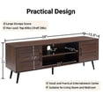 EDYO LIVING 65" Mid Century Modern TV Stand, Wood TV Stand with Storage