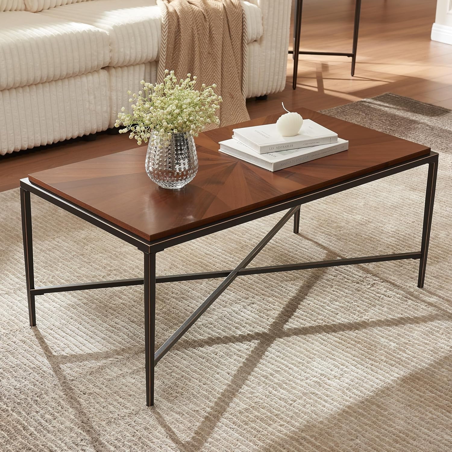 Coffee Table With Cross Legs
