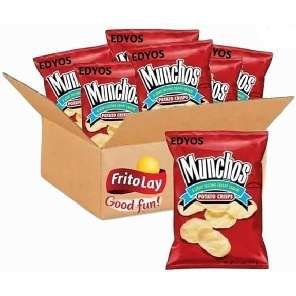 EDYOS Munchos Regular Potato Crisps (Pack of 6) - 4.25 oz. Each