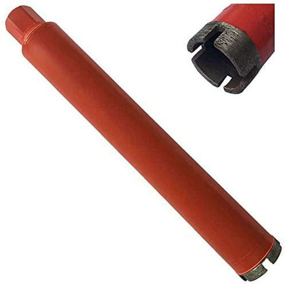 EDiamondTools 1-1/2" Wet Drill Core Bits for Concrete, Masonry, 14" Long Diamond Hole Saw