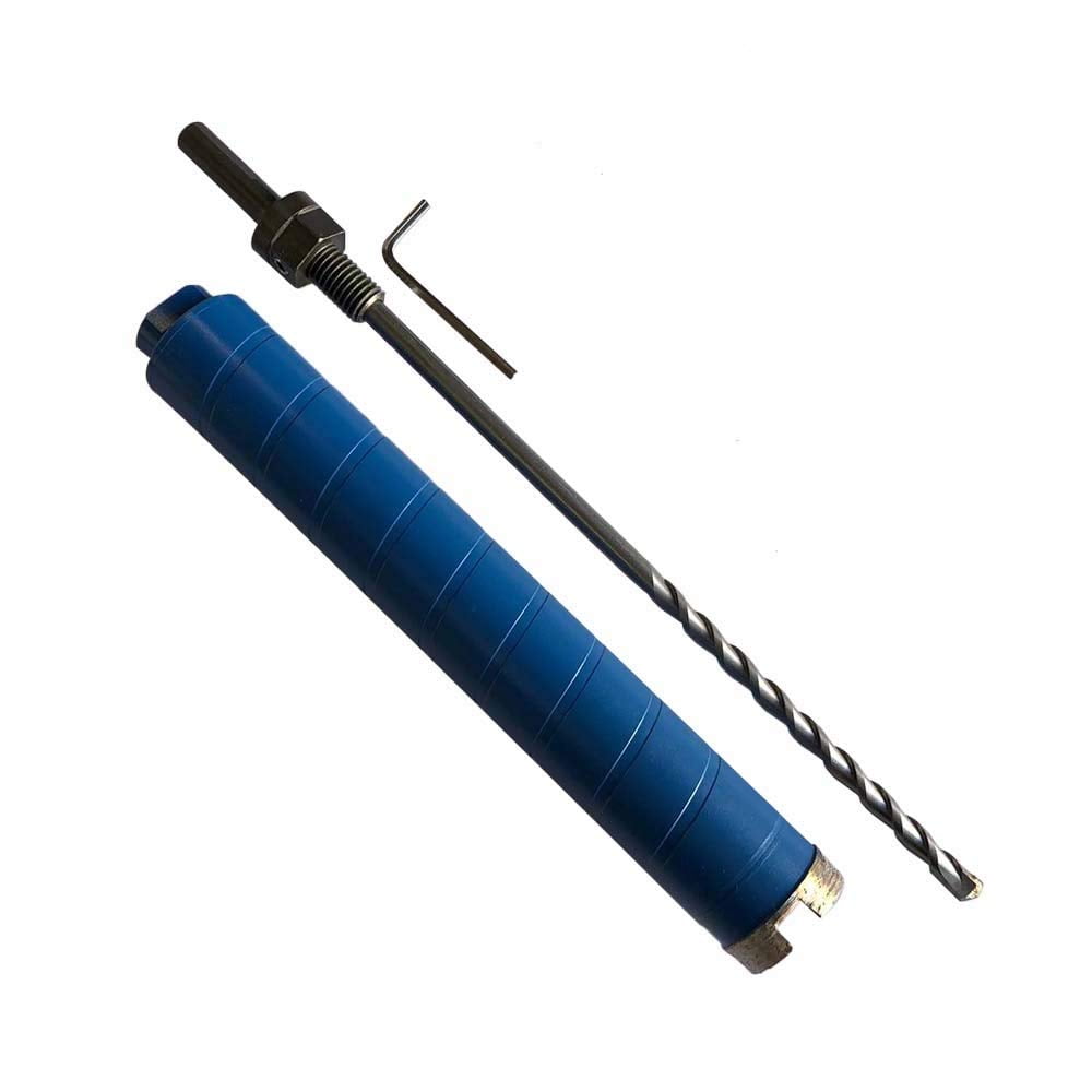 EDiamondTools 1-3/8" Diamond Core Drill Bits w Pilot Bit for Brick, Block, 1/2" Shank