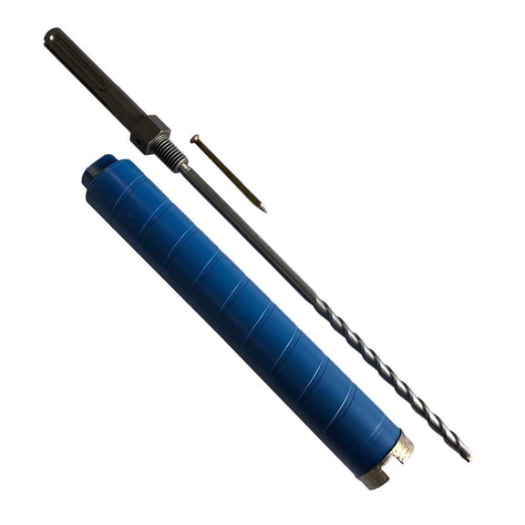 EDiamondTools 1-5/8" Diamond Core Drill Bit for Brick, Block w SDS Max Pilot Bit Adapter