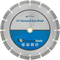 EDiamondTools 10" Segmented Diamond Saw Blade for Concrete, Brick, Block and Masonry