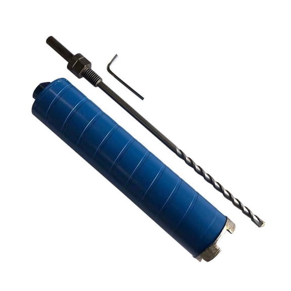 EDiamondTools 2-1/2" Diamond Core Drill Bits w Pilot Bit for Brick, Block, 1/2" Shank