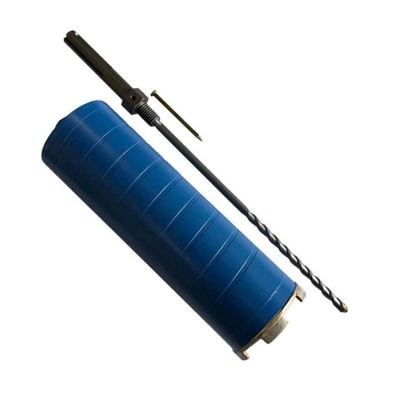 EDiamondTools 3-1/2" Diamond Core Drill Bit for Brick, Block w SDS Max Pilot Bit Adapter