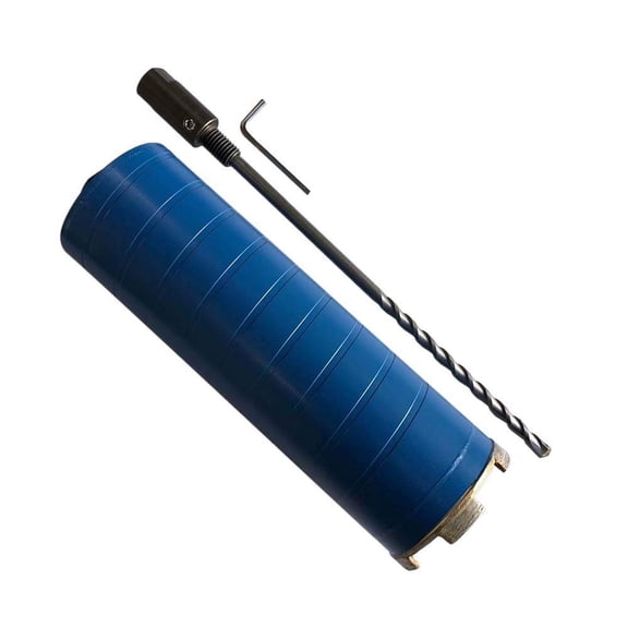 EDiamondTools 4-1/2" Diamond Core Drill Bit for Brick, Block w 5/8"-11 Pilot Bit Adapter