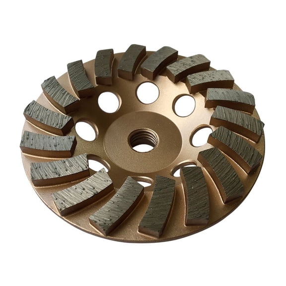 EDiamondTools 4.5 In. Diamond Grinding Wheel, 18 Segments, 5/8"-11 Arbor, General Purpose