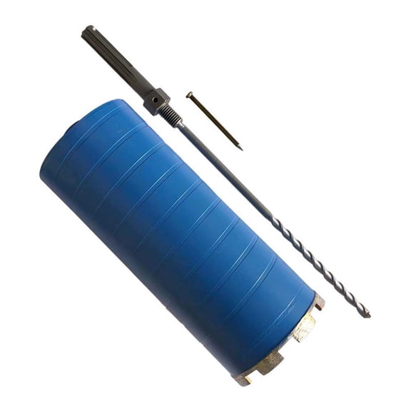 EDiamondTools 6-1/2" Diamond Core Drill Bit for Brick, Block w SDS Max Pilot Bit Adapter