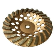 EDiamondTools 7 Diamond Grinding Wheels for Concrete or Masonry, 24 Segs, 7/8-5/8 Arbor