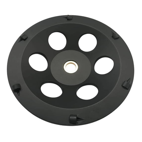 EDiamondTools 7" PCD Grinding Wheel for Epoxy, Glue, Mastic and Paint, 6 PCD Segments