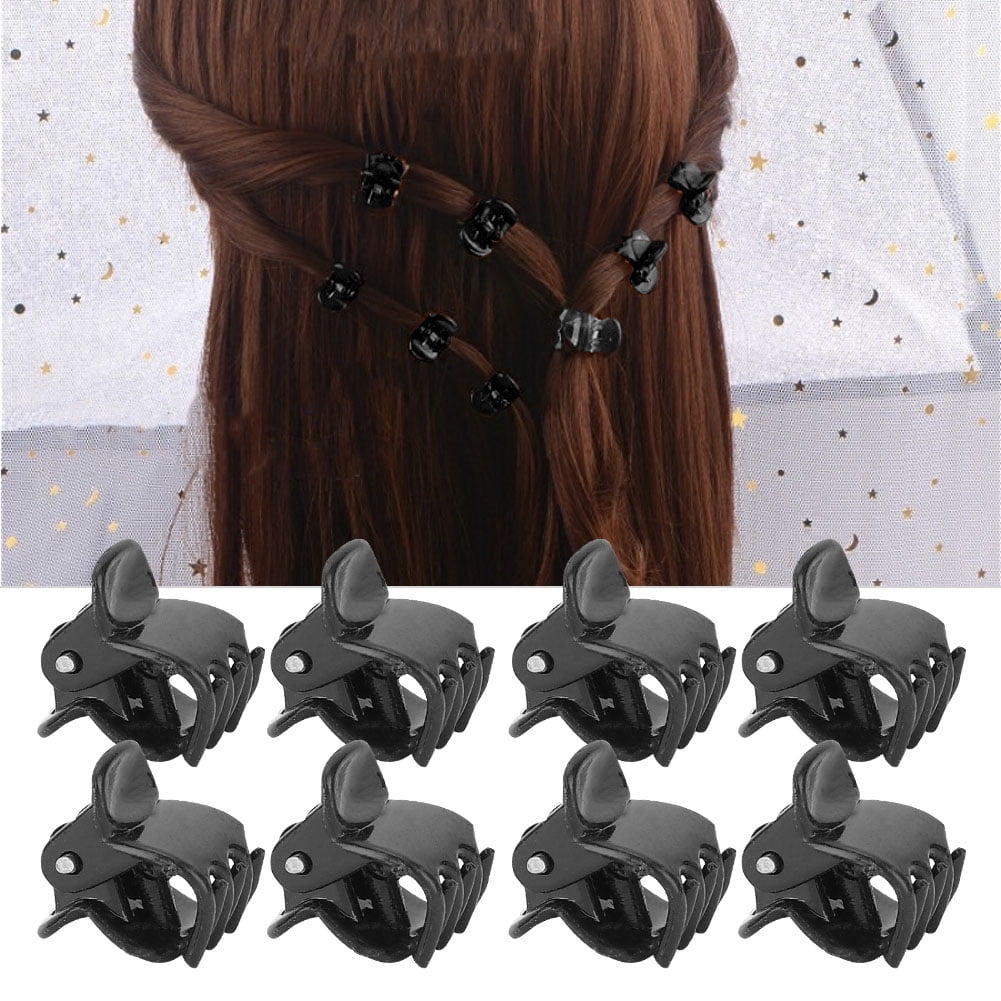 EECOO 100PCS Black Plastic Mini Clips Small Claws Hair Clip Clamp Clothes  Hair Accessories, Clothes Mini Clip, Small Claw Clip