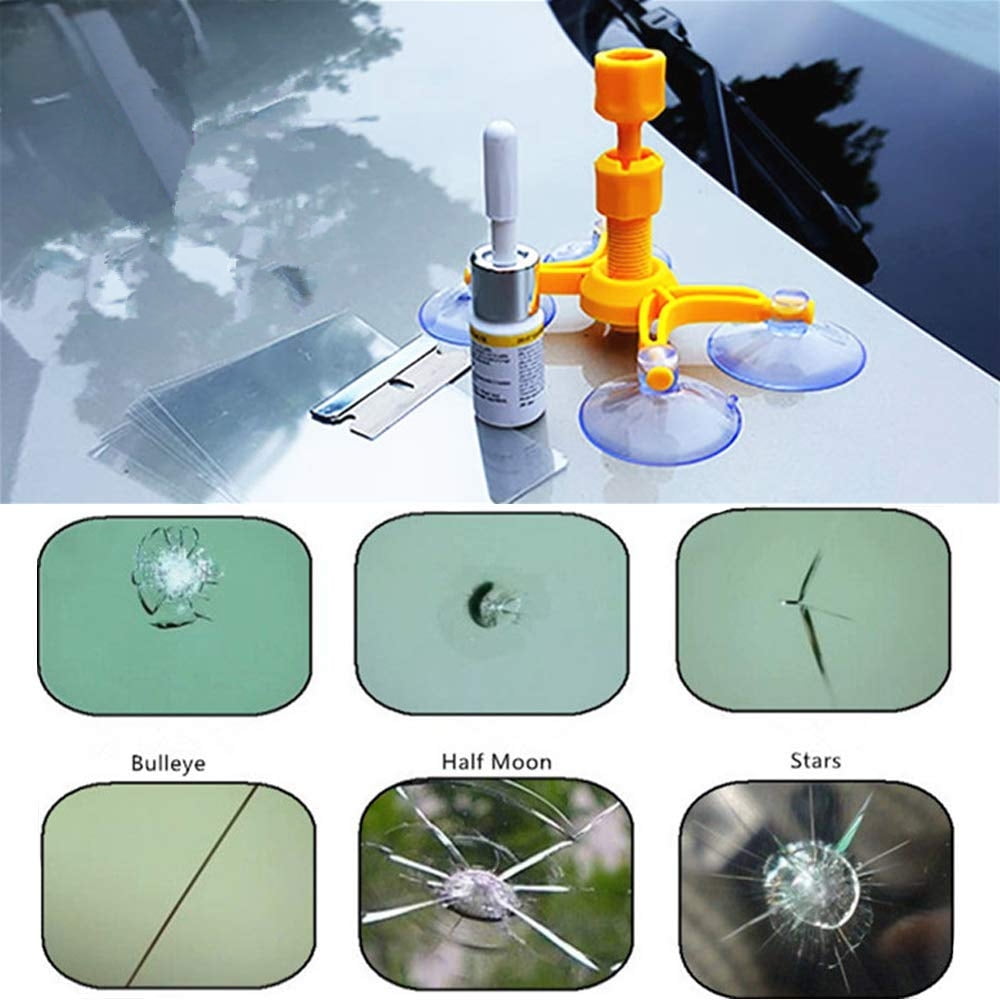 EECOO Crack Windscreen Restore,Windshield Repair Kit DIY Car Windshield Repair Tool Kit Set - Quick Fix Auto Window Glass Windscreen Scratch Chip Crack