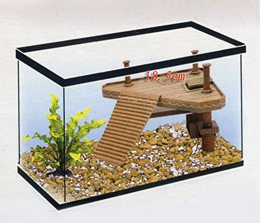 EECOO Floating Turtle Pier Rectangular Terrapin Dock Frogs Reptile Ramp Platform 18.5cm