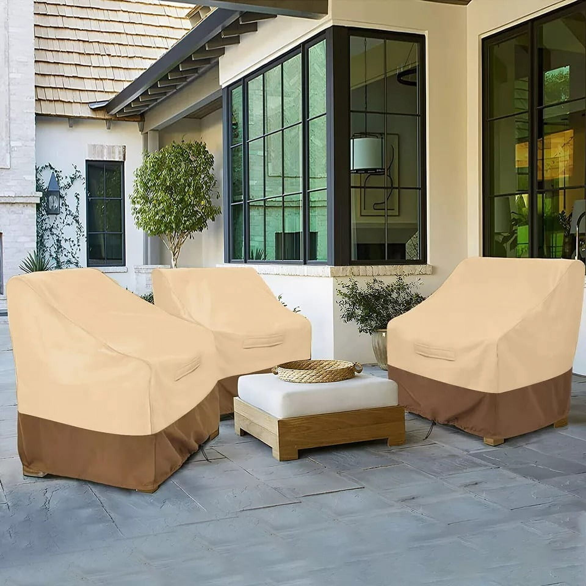EEEKit Outdoor Biege Patio Furniture Protector Cover, Waterproof