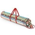 thumbnail image 1 of EEEKit Wrapping Paper Storage Container, 40" Gift Wrapping Organizer Storage, PVC Clear Xmas Storage Bag Fits 25 Standard Rolls of Wrapping Paper, 1 of 7