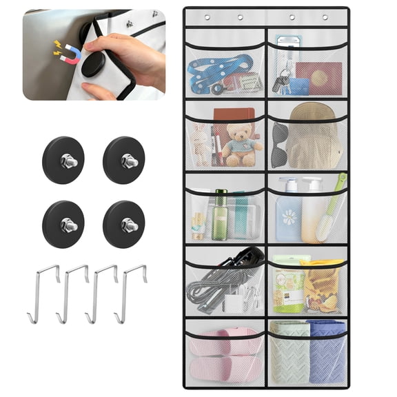EEEkit 10-Pocket Cruise Cabin Door Organizer with 4 Magnetic and 4 Over-Door Hooks