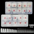 EEEkit 1000pcs Half Cover False Nail Tips, Acrylic Nail Tips, French