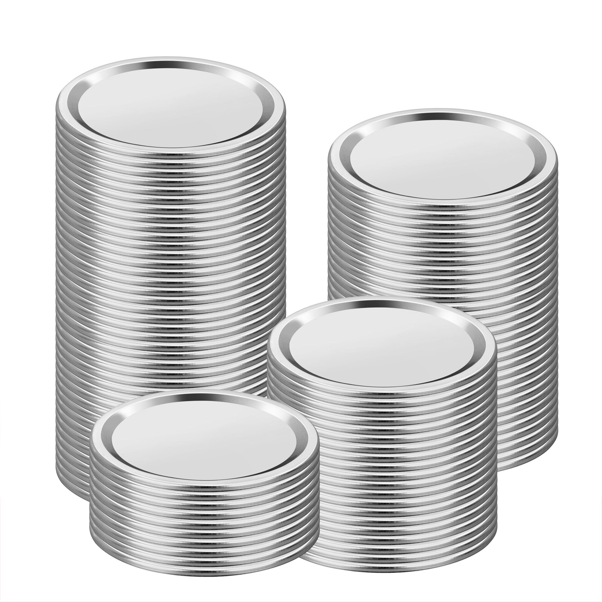 EEEkit 100pcs Regular Mouth Canning Lids for Mason Jar, LeakProof