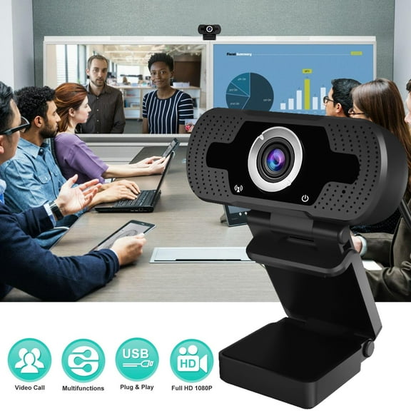EEEkit 1080P Webcam with Mic, Streaming Computer Web Camera, Full HD USB Laptop Webcam for Video Calling/Zoom/Meeting