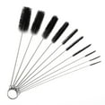 thumbnail image 1 of EEEkit 10Pcs Bottle Cleaning Brushes, Nylon Tube Pipe  Keyboard Washing Cleaner Straw Tools, Black, 1 of 6