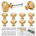 thumbnail image 1 of EEEkit 10pcs Drawer Pulls, Aluminum Alloy Modern Cabinet Knobs for Dressers, Closet Doors, Gold, 1 of 6