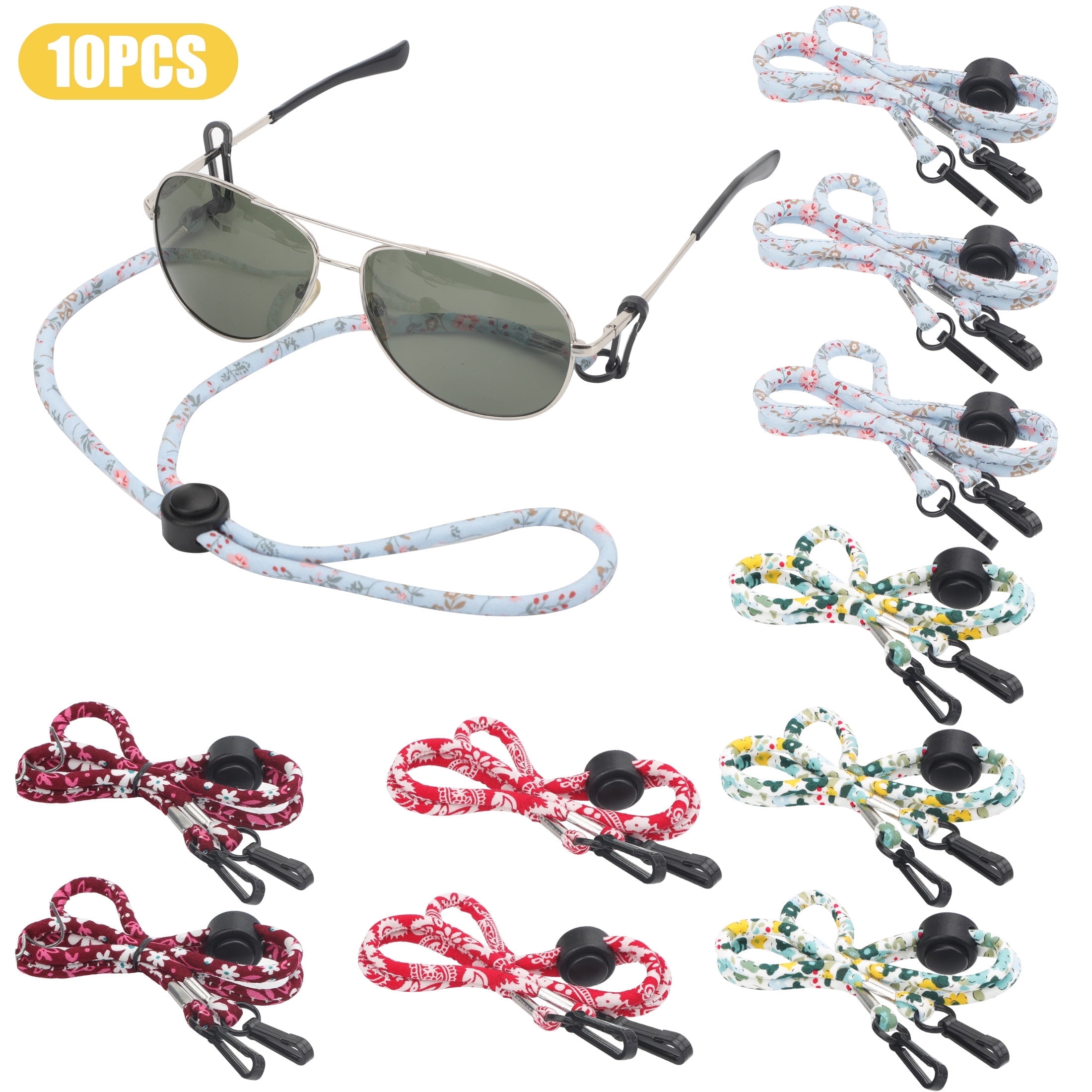 EEEkit 10pcs Eyeglass Straps, Sunglass Holder Chains, Unisex Glasses ...