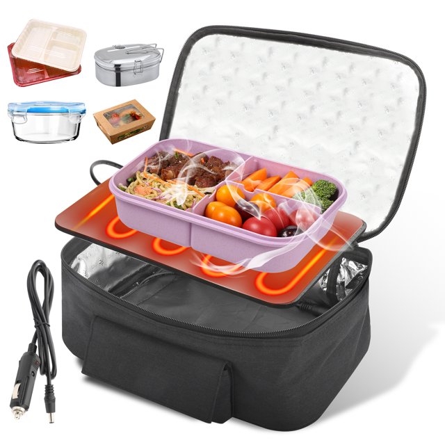 EEEkit 12V Portable Oven Personal Food Warmer, Car Heating Lunch Box, Electric Slow Cooker with