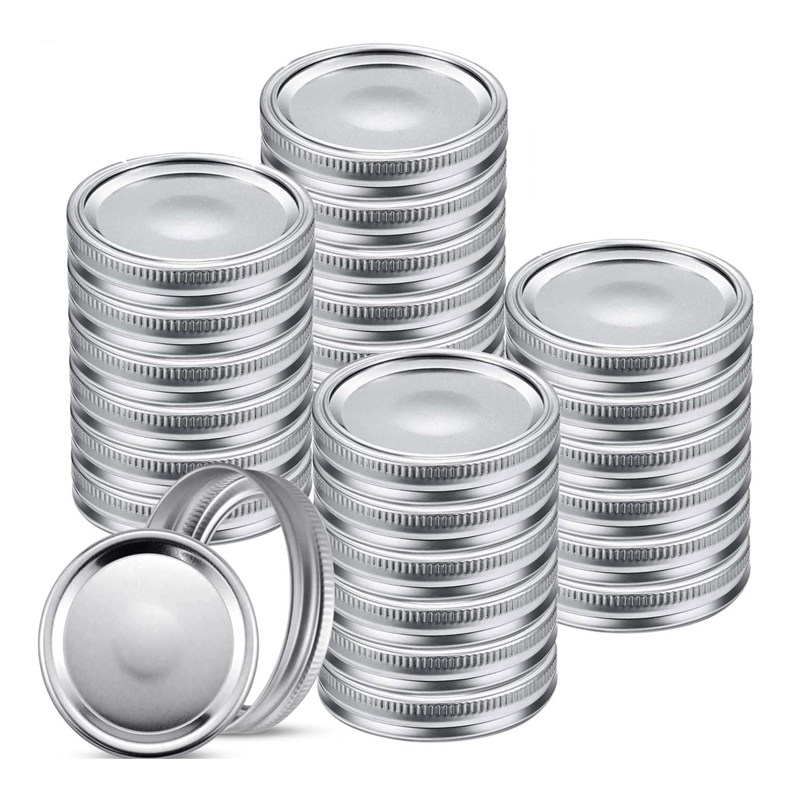 EEEkit 12pcs Canning Lids and Rings, Wide Mouth Mason Jar Lids and