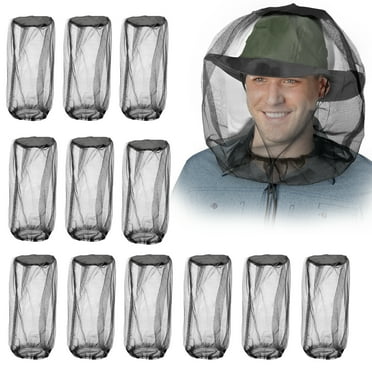 EEEkit 12pcs Mosquito Head Nets, Lightweight Face Screen Mesh Protect from No-See-Um, Midges and Gnats
