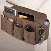 EEEkit 14 Pockets Sofa Armchair Organizer, Space-Saving Armrest Storage Bag for Remote, Magazine