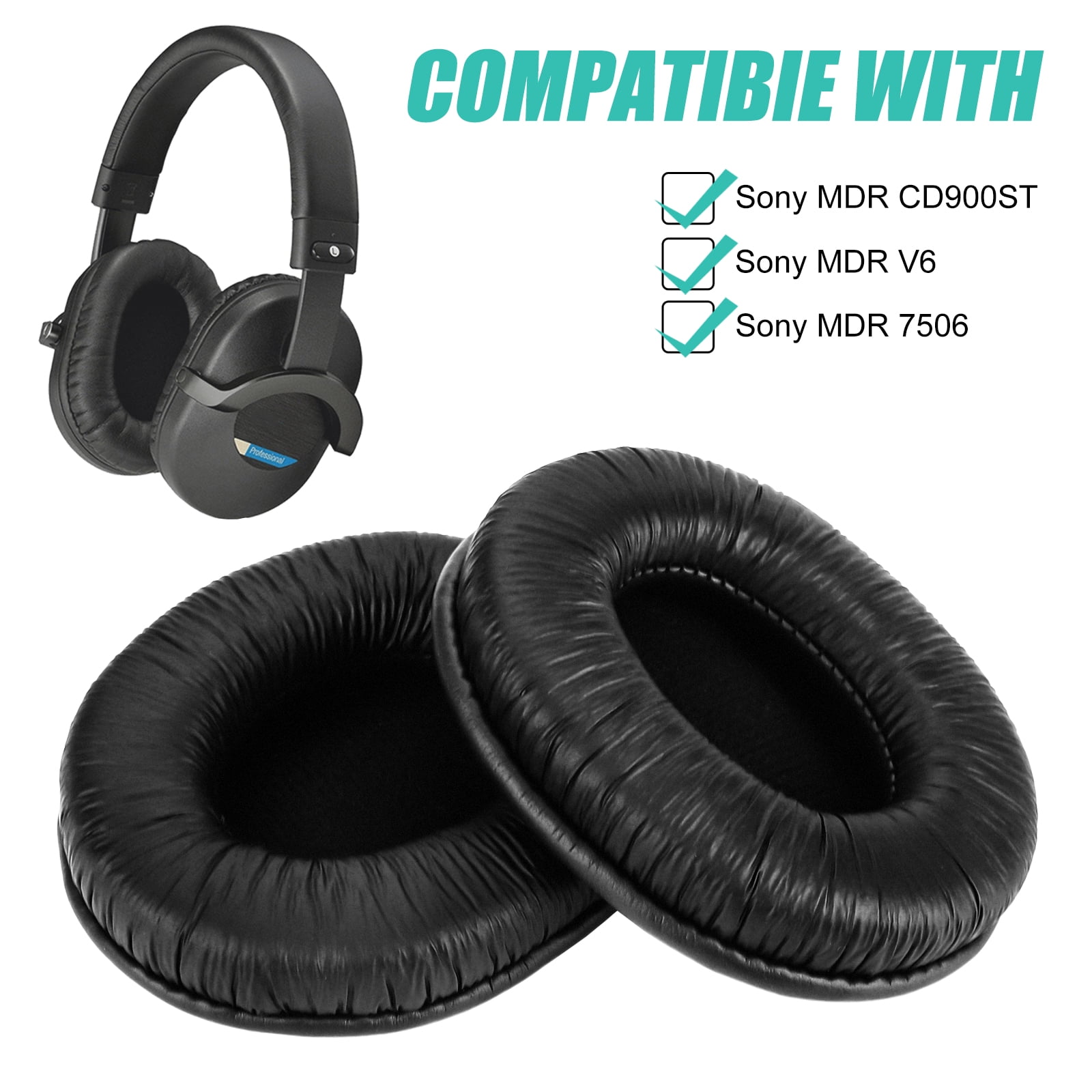 Professional WH1000XM3 Ear Pads Cushions Replacement - Earpads Compatible  with Sony WH-1000XM3 Over-Ear Headphones with Soft Pro