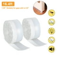 thumbnail image 1 of EEEkit 2 Roll 16.4ft Silicone Weather Seal Strips, Door Window Self Adhesive Seal Bottom Noise Stopper Tapes, 1 of 6